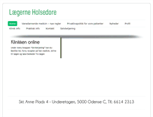 Tablet Screenshot of holsedore.dk